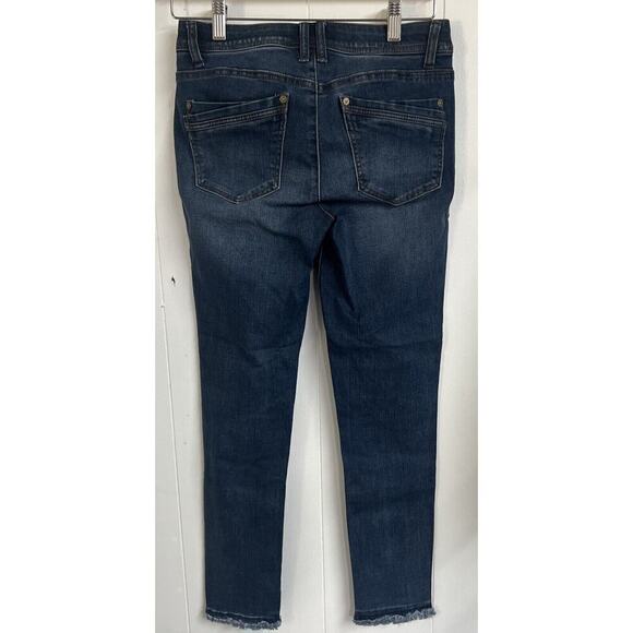 EUC Democracy Ab Technology Womens‎ Blue Skinny Ankle Cropped Jeans Women's 2 - Picture 6 of 8